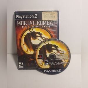 Sony PlayStation 2 Mortal Kombat Deception Game Disc